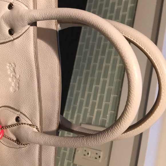 Large Beautiful Whipstitch Coach Tatum Tote - Picture 5 of 8